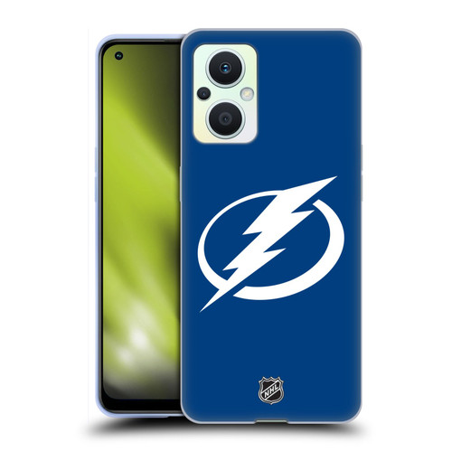 NHL Tampa Bay Lightning Plain Soft Gel Case for OPPO Reno8 Lite