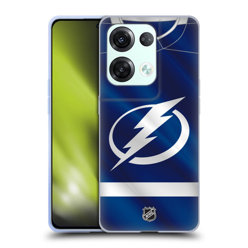 NHL Tampa Bay Lightning Jersey Soft Gel Case for OPPO Reno8 Pro