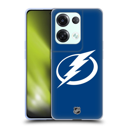 NHL Tampa Bay Lightning Plain Soft Gel Case for OPPO Reno8 Pro