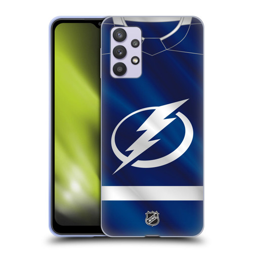 NHL Tampa Bay Lightning Jersey Soft Gel Case for Samsung Galaxy A32 5G / M32 5G (2021)