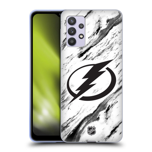 NHL Tampa Bay Lightning Marble Soft Gel Case for Samsung Galaxy A32 5G / M32 5G (2021)