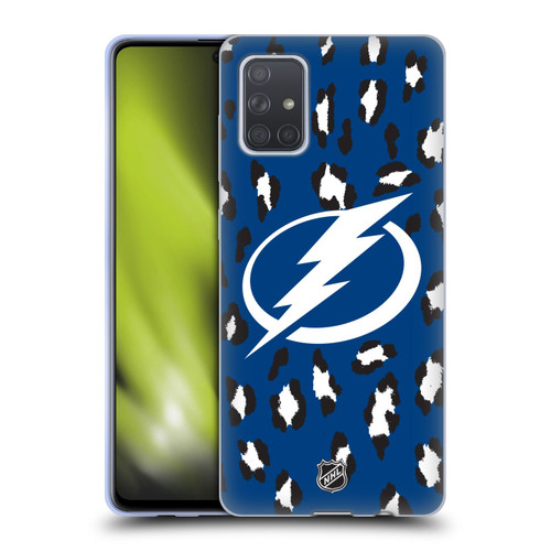 NHL Tampa Bay Lightning Leopard Patten Soft Gel Case for Samsung Galaxy A71 (2019)