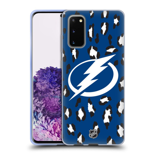 NHL Tampa Bay Lightning Leopard Patten Soft Gel Case for Samsung Galaxy S20 / S20 5G