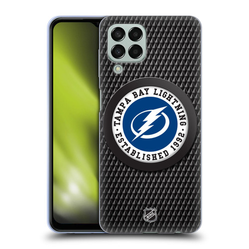 NHL Tampa Bay Lightning Puck Texture Soft Gel Case for Samsung Galaxy M33 (2022)