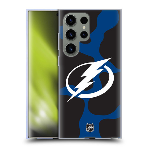 NHL Tampa Bay Lightning Cow Pattern Soft Gel Case for Samsung Galaxy S23 Ultra 5G