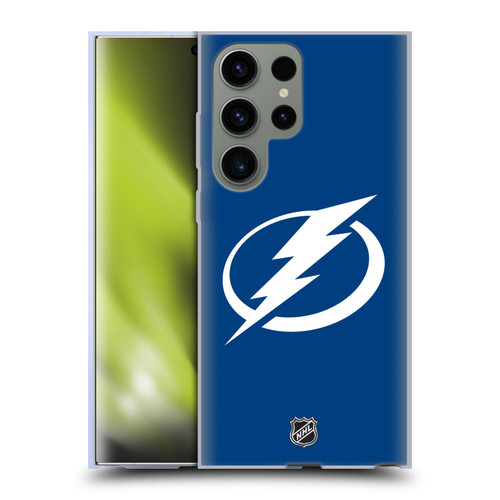 NHL Tampa Bay Lightning Plain Soft Gel Case for Samsung Galaxy S23 Ultra 5G