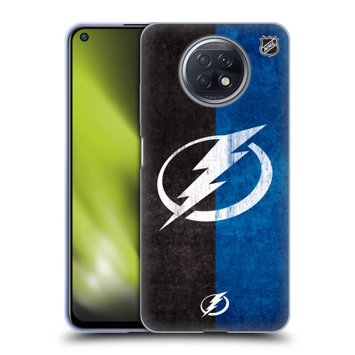 NHL Tampa Bay Lightning Half Distressed Soft Gel Case for Xiaomi Redmi Note 9T 5G