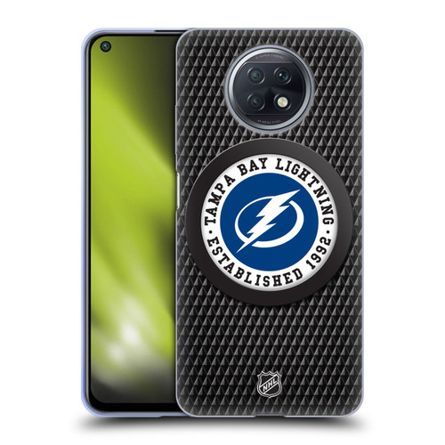 NHL Tampa Bay Lightning Puck Texture Soft Gel Case for Xiaomi Redmi Note 9T 5G