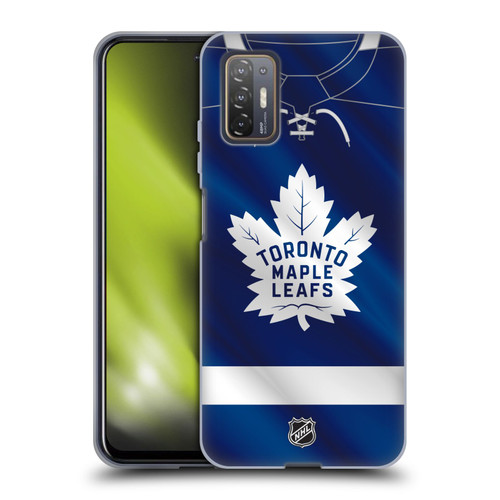 NHL Toronto Maple Leafs Jersey Soft Gel Case for HTC Desire 21 Pro 5G