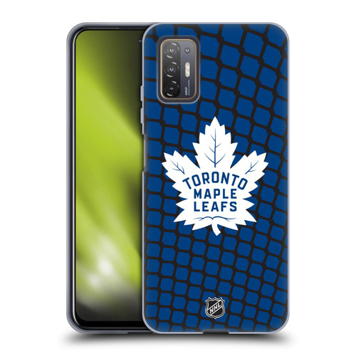 NHL Toronto Maple Leafs Net Pattern Soft Gel Case for HTC Desire 21 Pro 5G