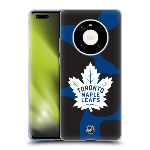 NHL Toronto Maple Leafs Cow Pattern Soft Gel Case for Huawei Mate 40 Pro 5G