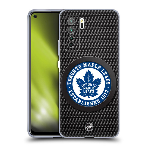 NHL Toronto Maple Leafs Puck Texture Soft Gel Case for Huawei Nova 7 SE/P40 Lite 5G