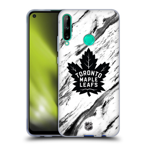 NHL Toronto Maple Leafs Marble Soft Gel Case for Huawei P40 lite E