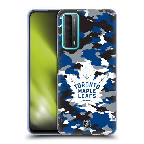 NHL Toronto Maple Leafs Camouflage Soft Gel Case for Huawei P Smart (2021)