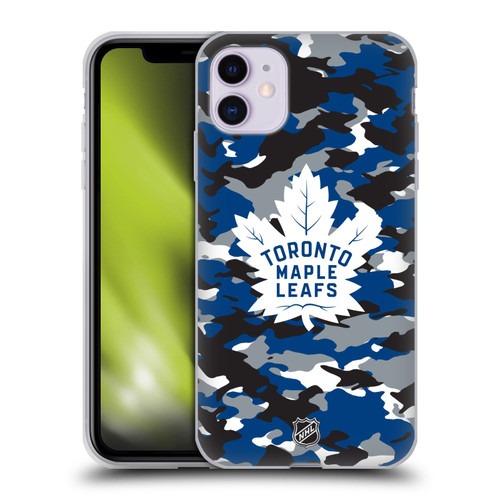 NHL Toronto Maple Leafs Camouflage Soft Gel Case for Apple iPhone 11