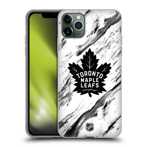NHL Toronto Maple Leafs Marble Soft Gel Case for Apple iPhone 11 Pro Max
