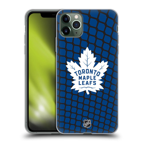 NHL Toronto Maple Leafs Net Pattern Soft Gel Case for Apple iPhone 11 Pro Max