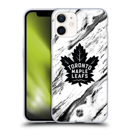 NHL Toronto Maple Leafs Marble Soft Gel Case for Apple iPhone 12 Mini