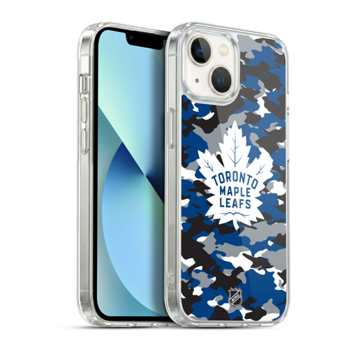 NHL Toronto Maple Leafs Camouflage Soft Gel Case for Apple iPhone 13