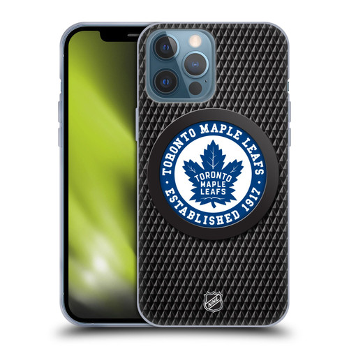 NHL Toronto Maple Leafs Puck Texture Soft Gel Case for Apple iPhone 13 Pro Max