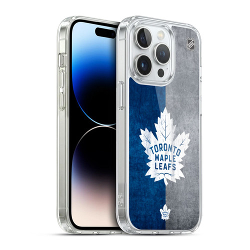 NHL Toronto Maple Leafs Half Distressed Soft Gel Case for Apple iPhone 13 Pro & MagSafe