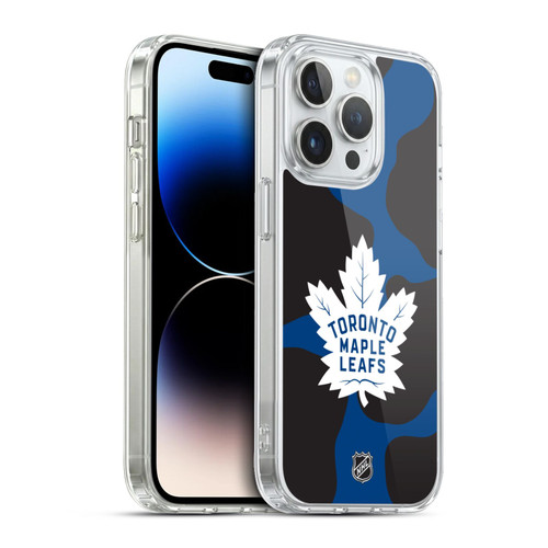 NHL Toronto Maple Leafs Cow Pattern Soft Gel Case for Apple iPhone 13 Pro & MagSafe