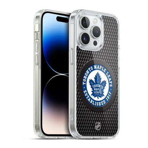 NHL Toronto Maple Leafs Puck Texture Soft Gel Case for Apple iPhone 13 Pro & MagSafe