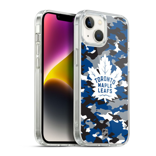 NHL Toronto Maple Leafs Camouflage Soft Gel Case for Apple iPhone 14