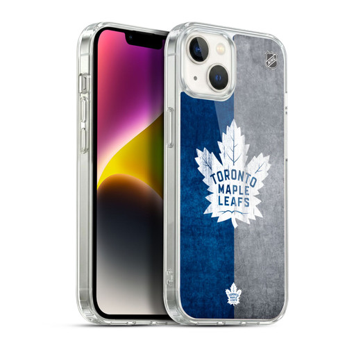NHL Toronto Maple Leafs Half Distressed Soft Gel Case for Apple iPhone 14 Plus & MagSafe