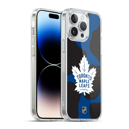 NHL Toronto Maple Leafs Cow Pattern Soft Gel Case for Apple iPhone 14 Pro Max & MagSafe