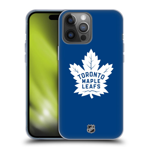 NHL Toronto Maple Leafs Plain Soft Gel Case for Apple iPhone 14 Pro Max