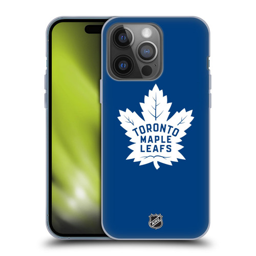 NHL Toronto Maple Leafs Plain Soft Gel Case for Apple iPhone 14 Pro