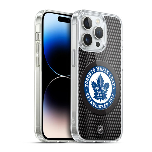 NHL Toronto Maple Leafs Puck Texture Soft Gel Case for Apple iPhone 14 Pro & MagSafe