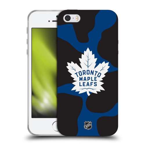 NHL Toronto Maple Leafs Cow Pattern Soft Gel Case for Apple iPhone 5 / 5s / iPhone SE 2016