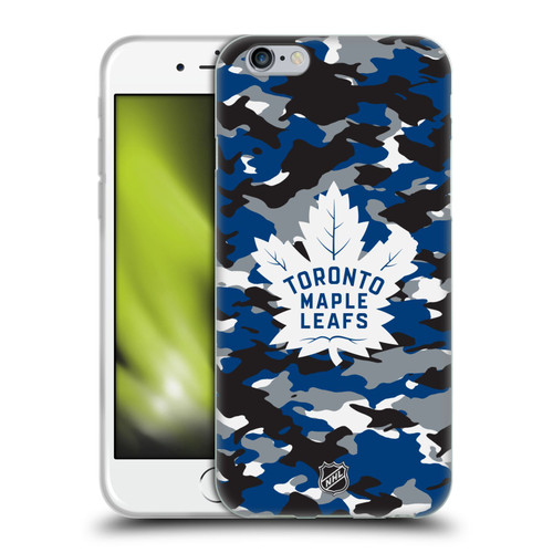 NHL Toronto Maple Leafs Camouflage Soft Gel Case for Apple iPhone 6 / iPhone 6s