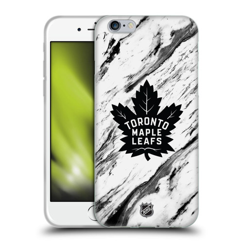 NHL Toronto Maple Leafs Marble Soft Gel Case for Apple iPhone 6 / iPhone 6s