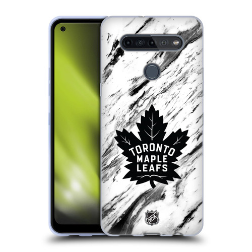 NHL Toronto Maple Leafs Marble Soft Gel Case for LG K51S