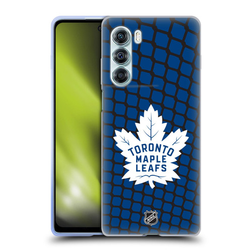 NHL Toronto Maple Leafs Net Pattern Soft Gel Case for Motorola Edge S30 / Moto G200 5G