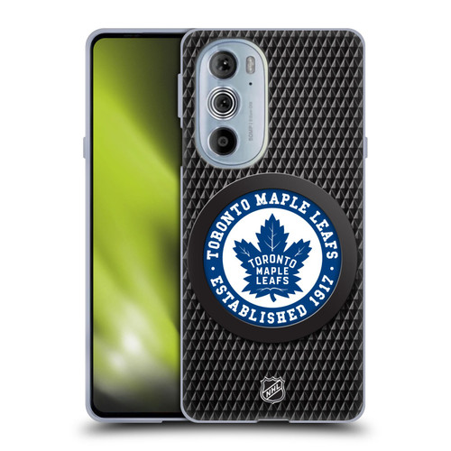 NHL Toronto Maple Leafs Puck Texture Soft Gel Case for Motorola Edge X30