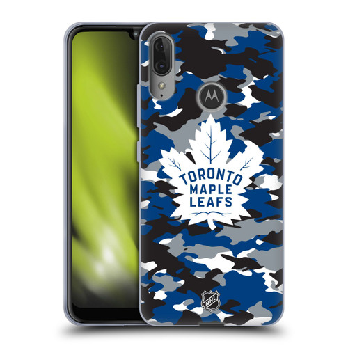 NHL Toronto Maple Leafs Camouflage Soft Gel Case for Motorola Moto E6 Plus