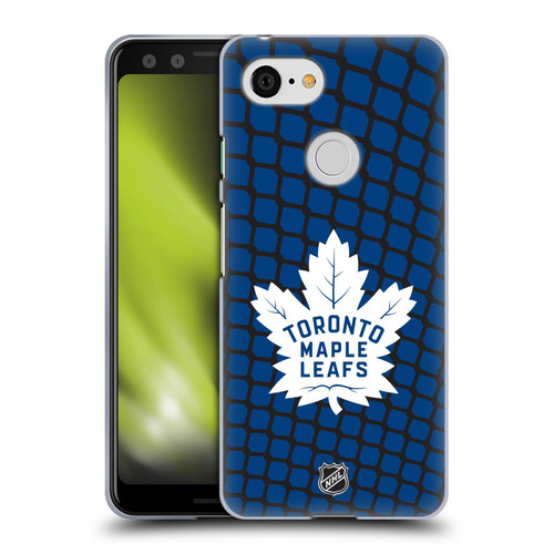 NHL Toronto Maple Leafs Net Pattern Soft Gel Case for Google Pixel 3