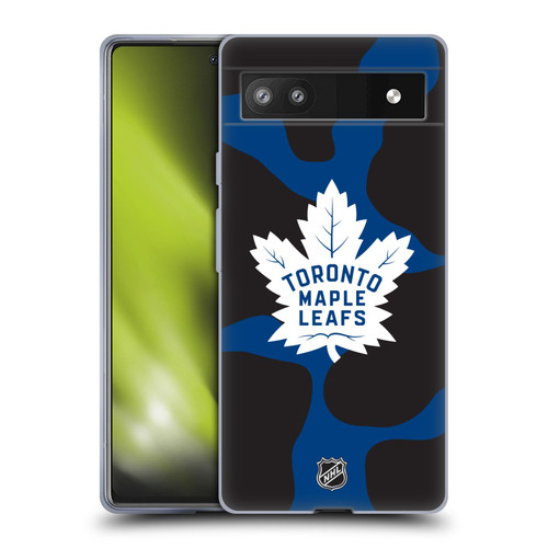 NHL Toronto Maple Leafs Cow Pattern Soft Gel Case for Google Pixel 6a