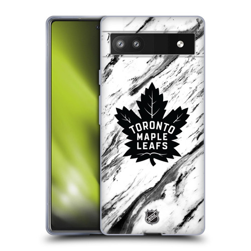 NHL Toronto Maple Leafs Marble Soft Gel Case for Google Pixel 6a
