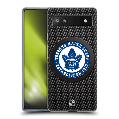 NHL Toronto Maple Leafs Puck Texture Soft Gel Case for Google Pixel 6a