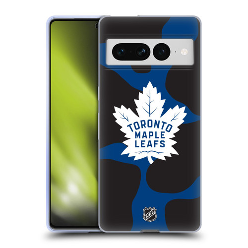 NHL Toronto Maple Leafs Cow Pattern Soft Gel Case for Google Pixel 7 Pro