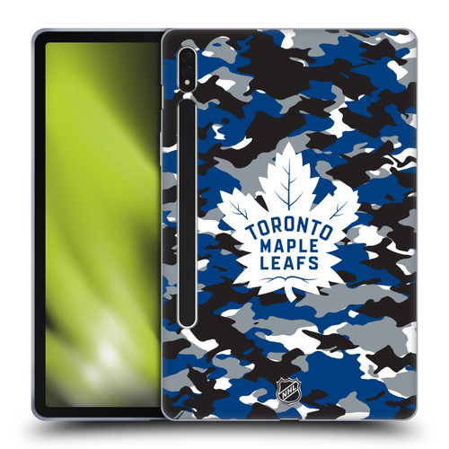 NHL Toronto Maple Leafs Camouflage Soft Gel Case for Samsung Galaxy Tab S8