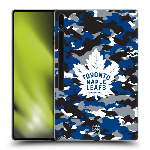 NHL Toronto Maple Leafs Camouflage Soft Gel Case for Samsung Galaxy Tab S8 Ultra