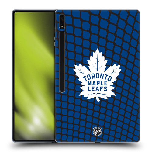 NHL Toronto Maple Leafs Net Pattern Soft Gel Case for Samsung Galaxy Tab S8 Ultra