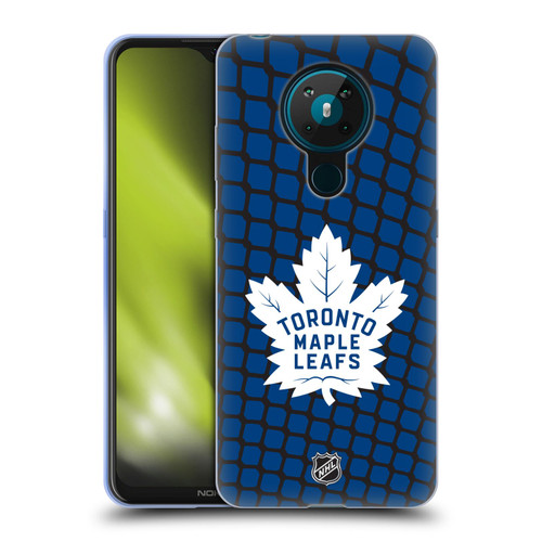 NHL Toronto Maple Leafs Net Pattern Soft Gel Case for Nokia 5.3