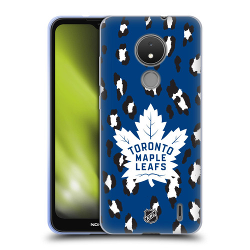 NHL Toronto Maple Leafs Leopard Patten Soft Gel Case for Nokia C21